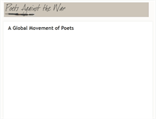 Tablet Screenshot of poetsagainstthewar.org
